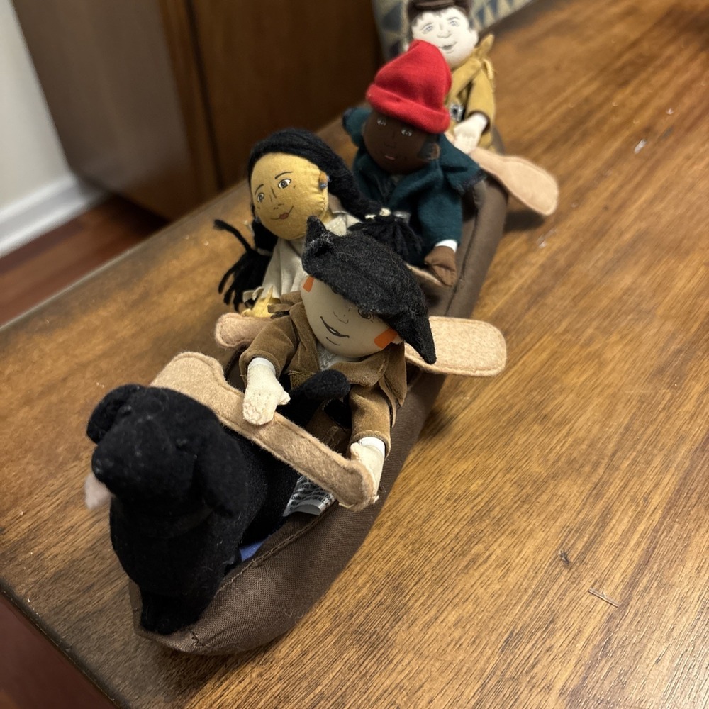 1999 Merrymakers Plush Lewis & Clark Expedition Adventure Toy Playset‎